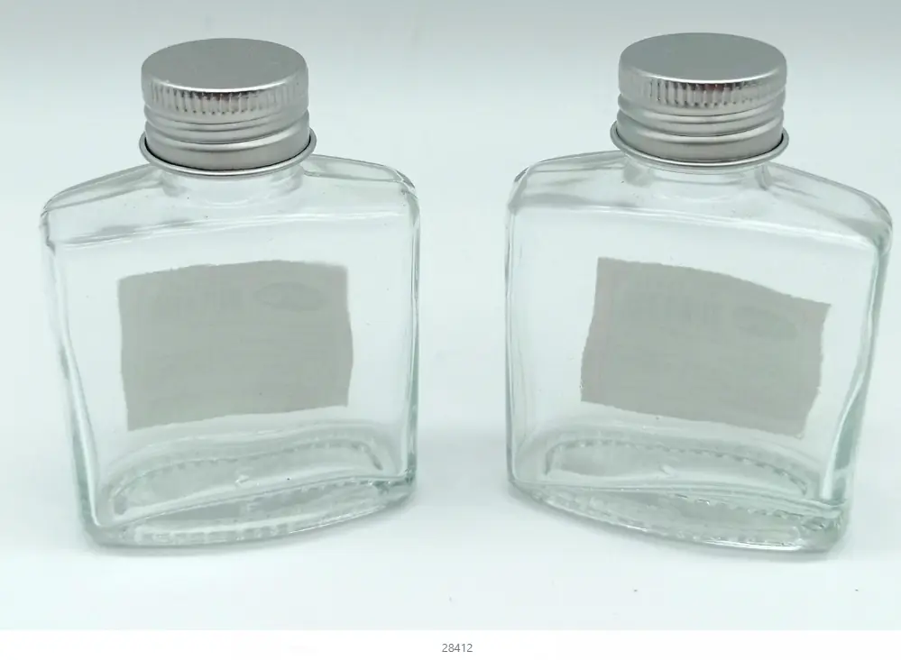 Pote De Vidro Sodo Calcico, Com Tampa, Capacidade 50 Ml