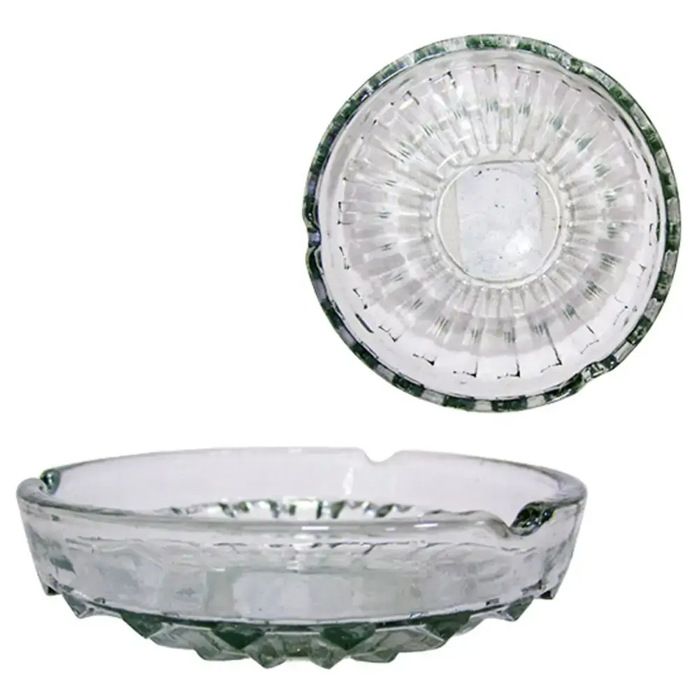 Cinzeiro Redondo De Vidro 10 Cm Ba51078 20 Coml