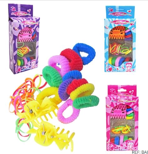Kit P/cabelo Elastico/rabico C/25 Pcs