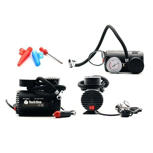 Mini Compressor de Ar 12V (20 Libras) - TECH ONE B2728