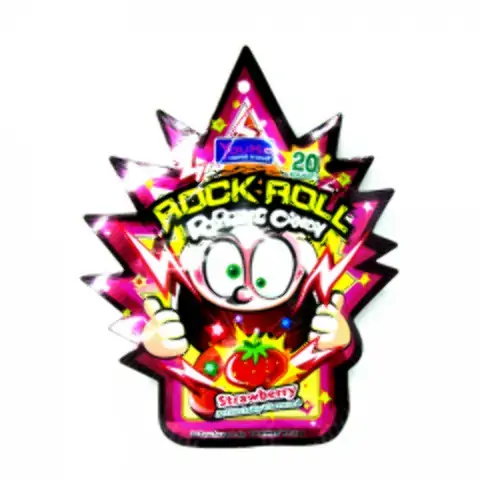 Bala Popping Candy Strawberry Rock Roll 30g