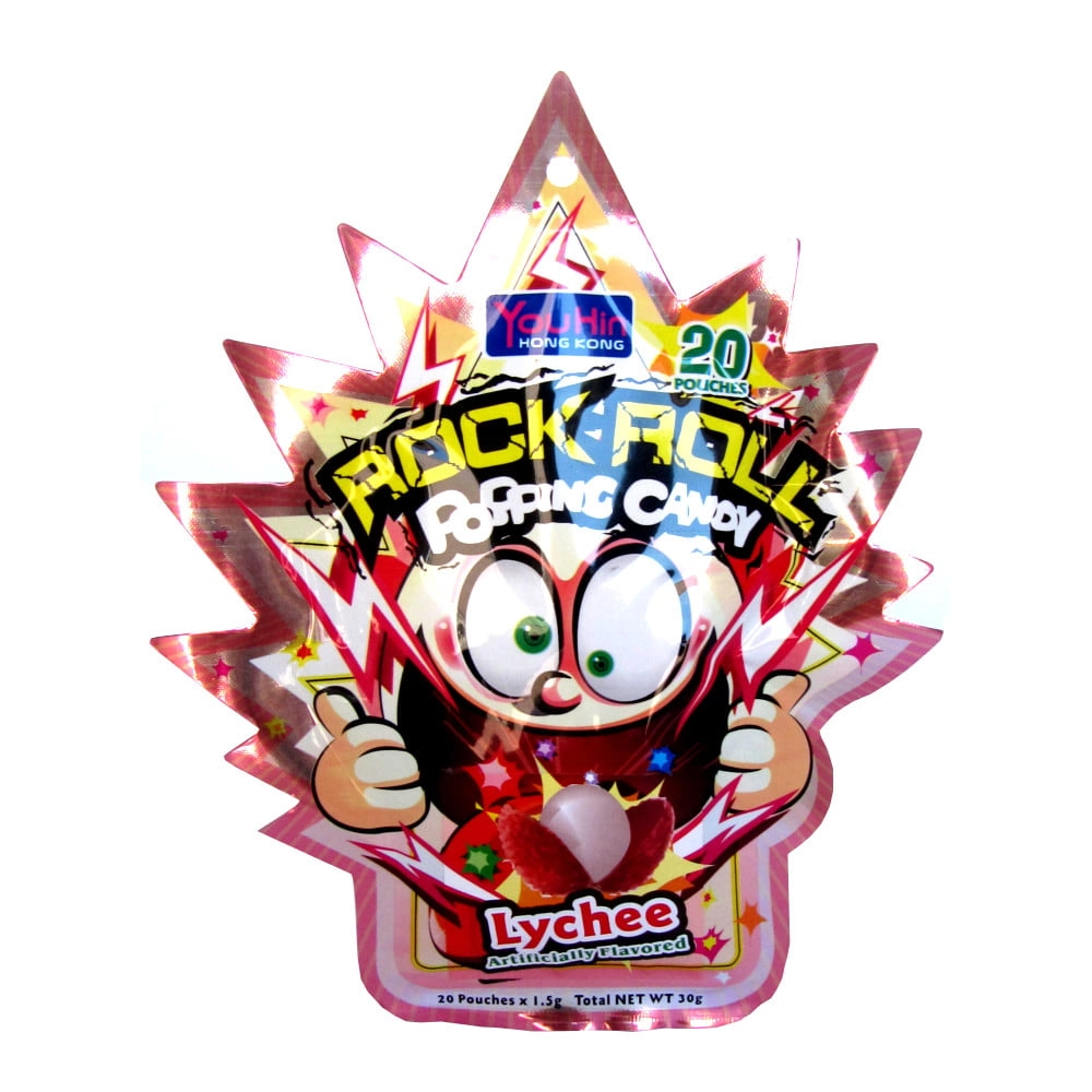 Rock Roll Popping Candy Sabor Lichia 30gx12x4