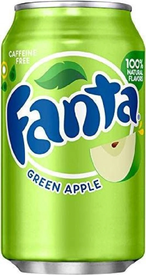 Refr Fanta Green Apple Lata 355ml