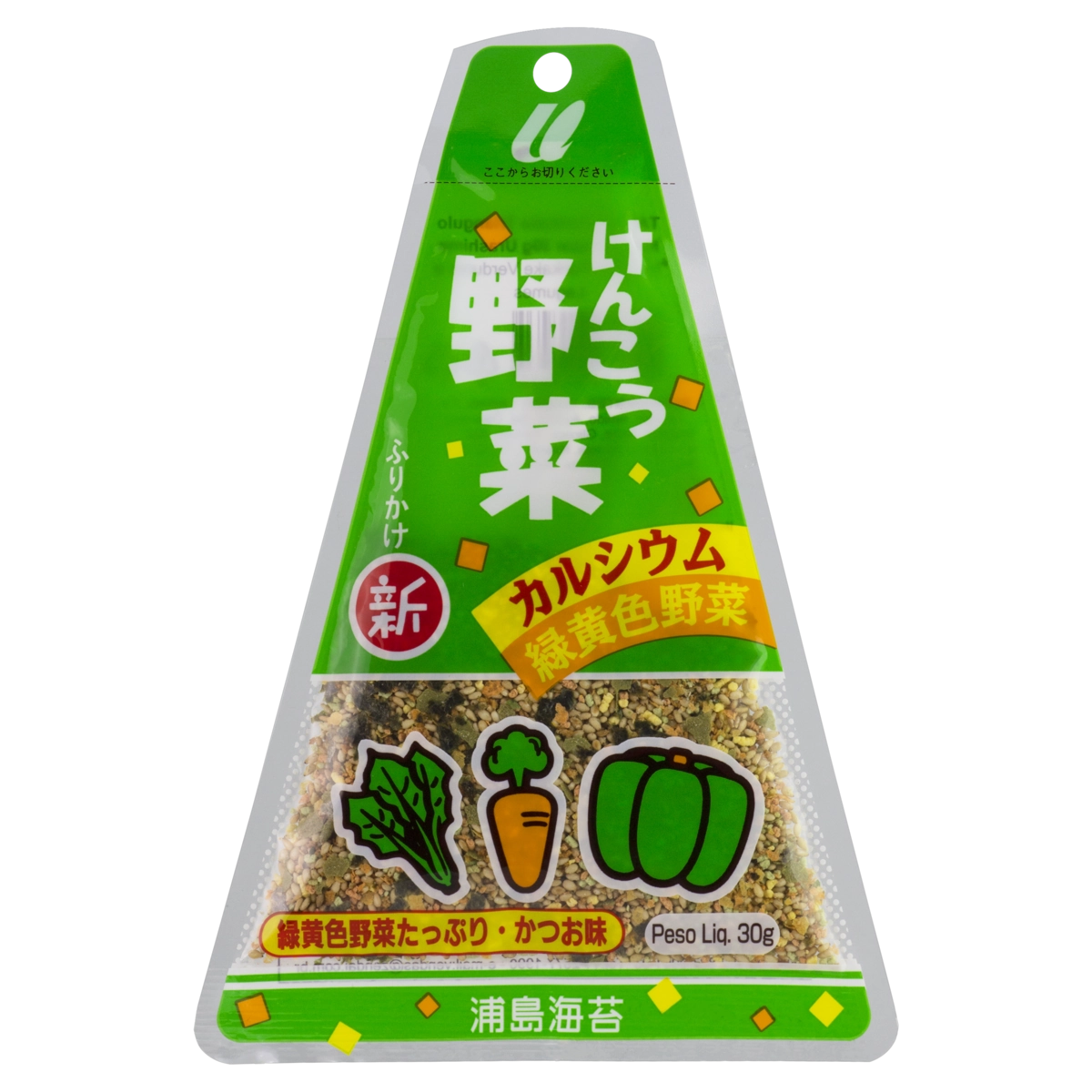 Tempero Para Arroz Furikake Triângulo Verduras Urashima Pacote 30g