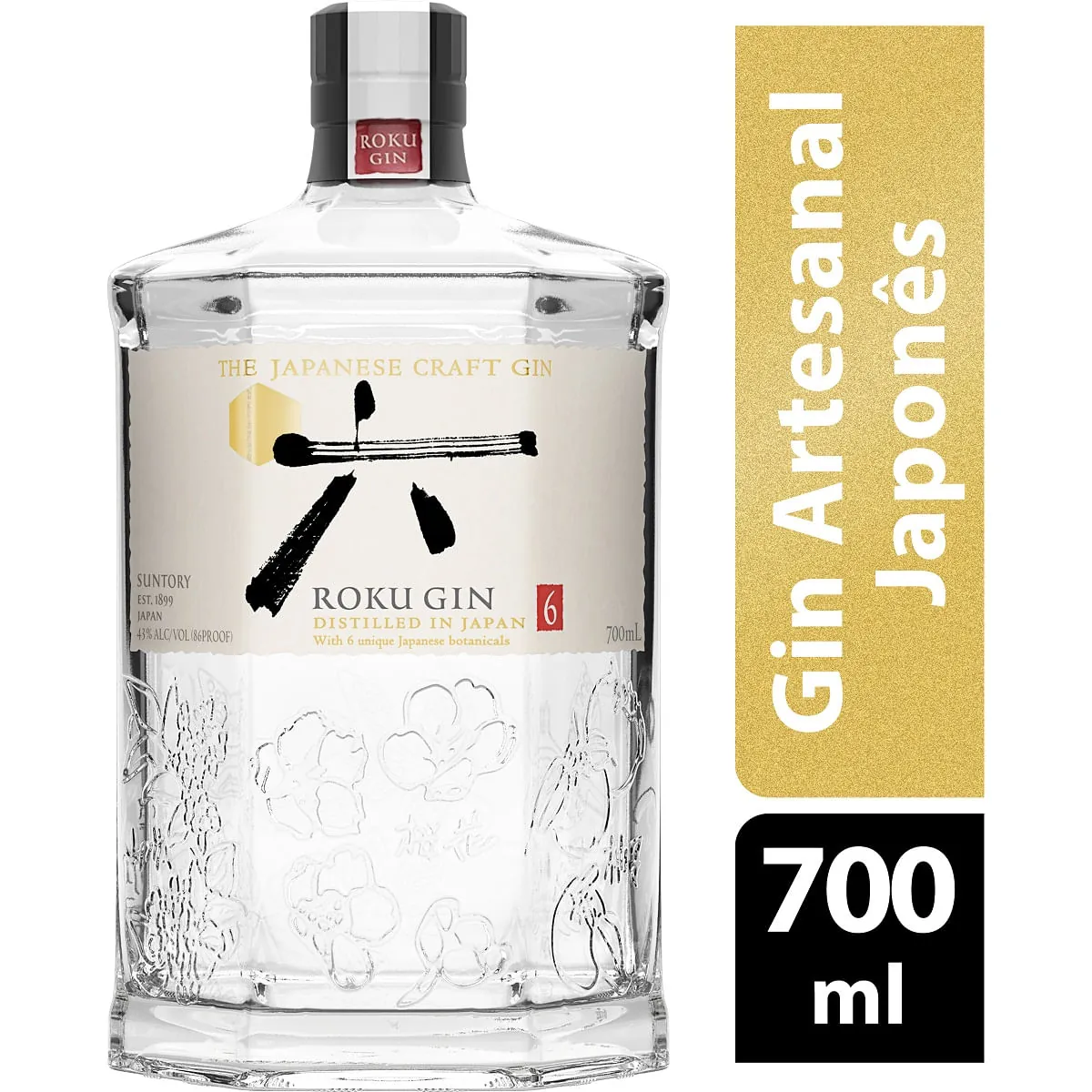 Gin Japonês Roku 700 ml