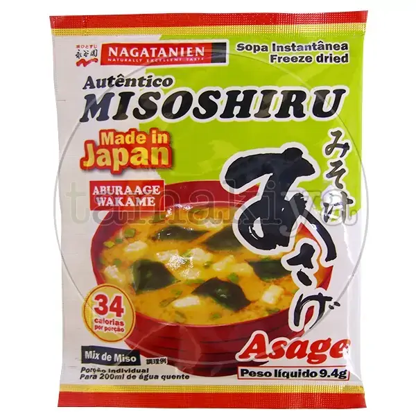 Sopa Nagatanien Misoshiru Asage Aburaage