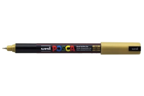 Uni Pc 1mr Posca Marker Ultra Fine Gold