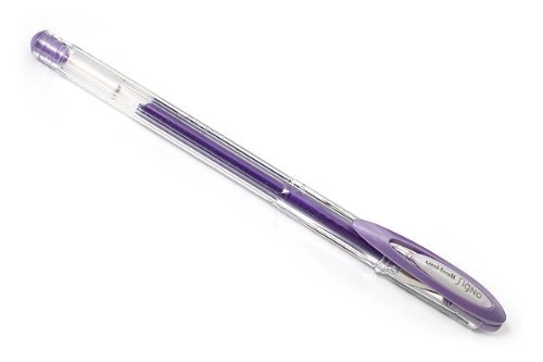 Uni Noble Metal Metallic Gel Ink Pen 0.8 Mm Violet Purple