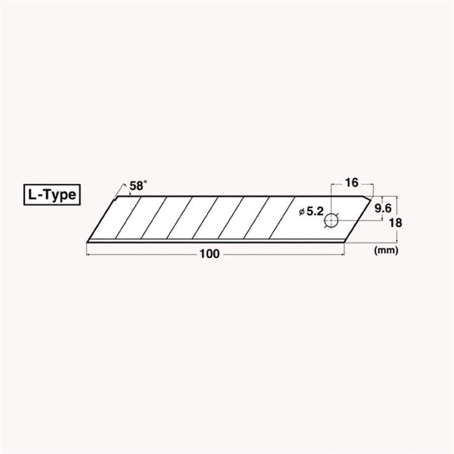 Lamina De Reposição Nt Cutter Bl-150p C/ 6 Und.
