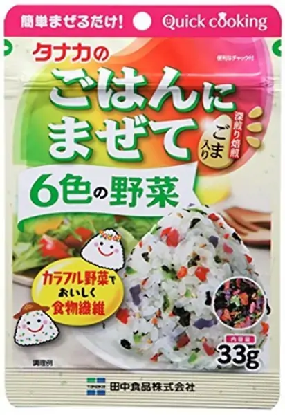 Furikake Tanaka 33g Gohan Ni Mazete 6 Shoku No Yas