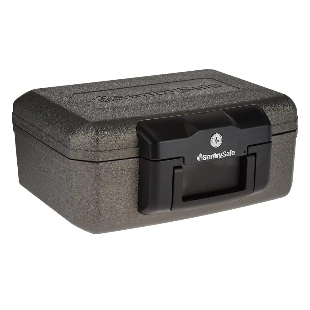 Sentrysafe Cofre À Prova De Fogo C/ Chave P/ Casa Ou Viagem 1210