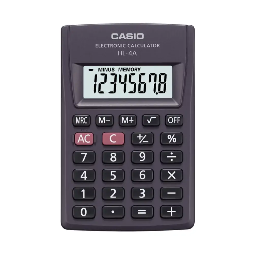 Calculadora Básica Ultraportátil 8 Dígitos Hl 4a Casio