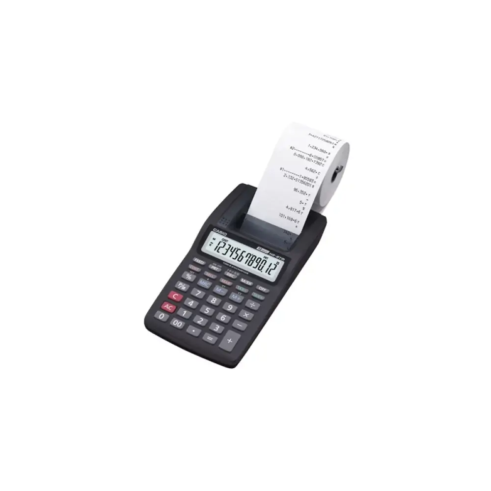 Calculadora de Mesa Bobina 12 Dígitos Preto HR8RCBK Casio
