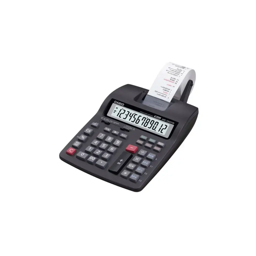 Calculadora de Mesa Bobina 12Díg Preto HR150RC 1 UN Casio