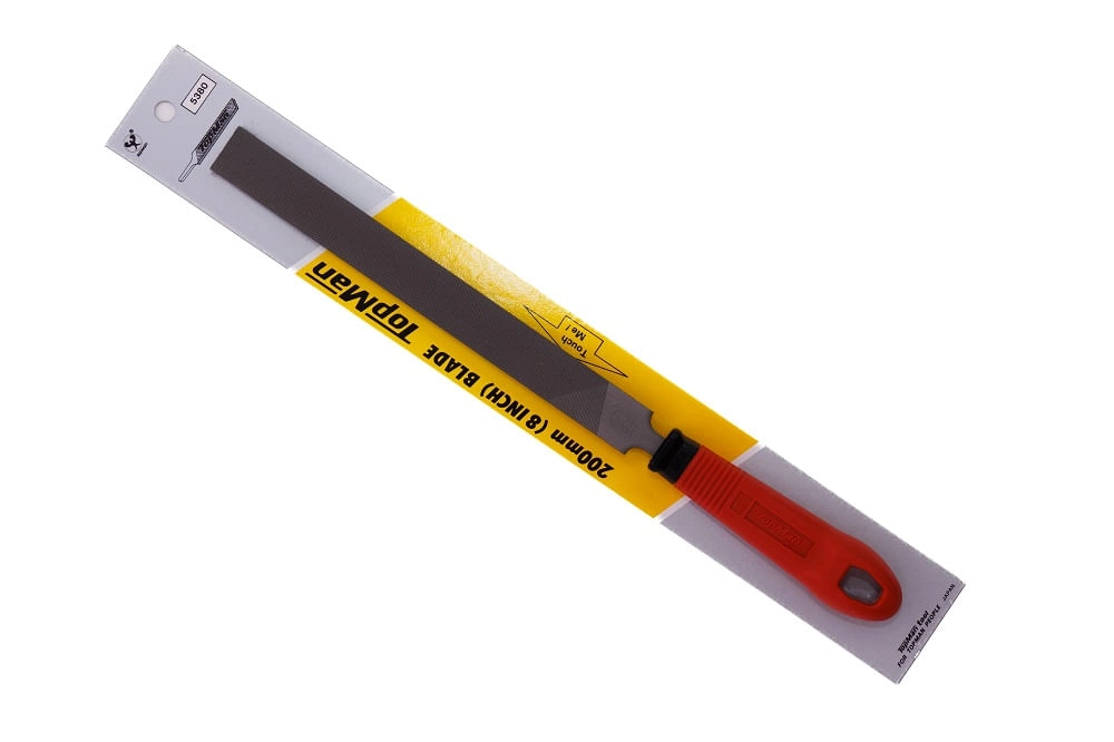 Lima Japonesa Engenheiro Chata P/metal/aluminio Couro 200mm(10")