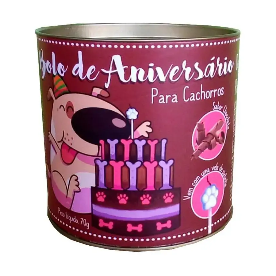 Bolo Aniver.padaria Pet 70gr C