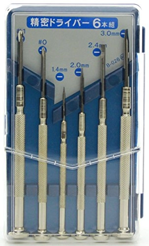 Daiso Japan 6 Piece Jewelers Precision Screwdriver Set