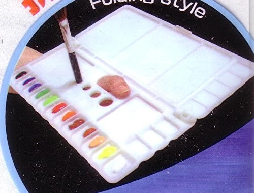 Folding Art Watercolor/acrylic Paint Palette Box For Left Or Right Hand