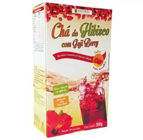 Chá De Hibisco Com Goji Berry 200g Naturale