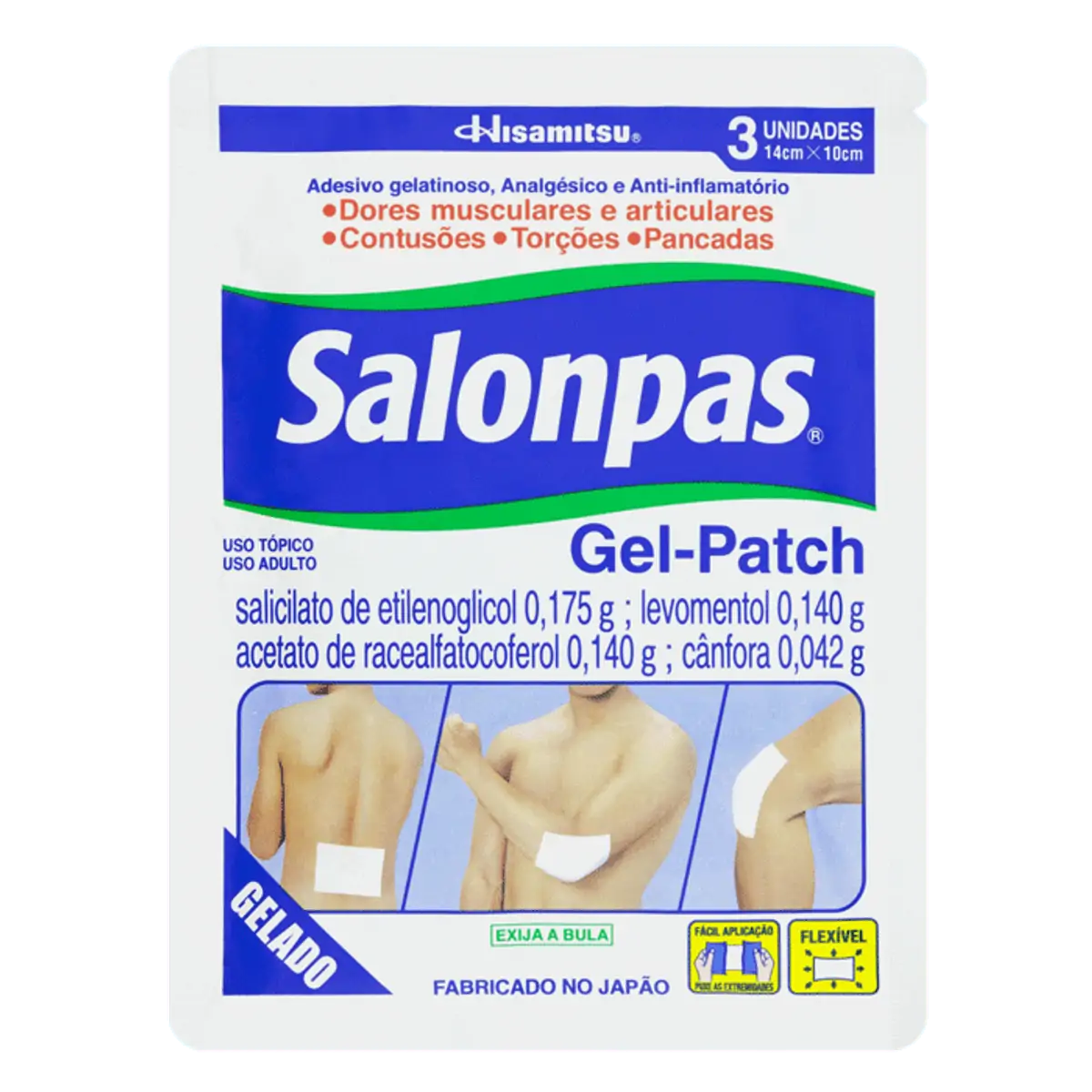 Salonpas Envelope 3 Adesivos Gel