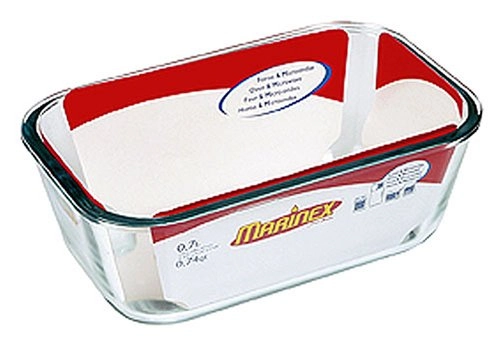 Marinex Glass Butter Dish, 6 3/4 X 4 1/4 X 2 5/8
