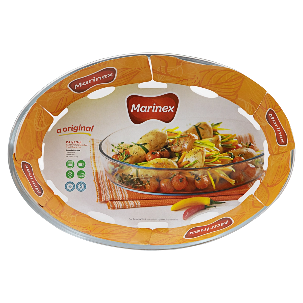 Assadeira Oval 2,4l Marinex