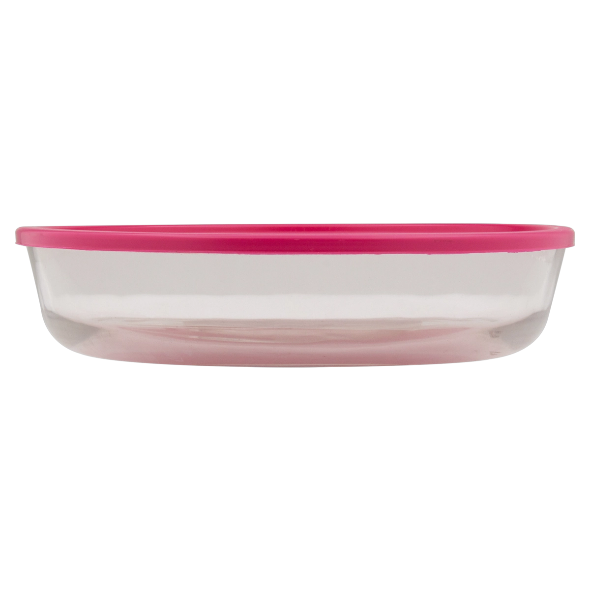 Assadeira Redonda Com Tampa Rosa 2,4l Marinex