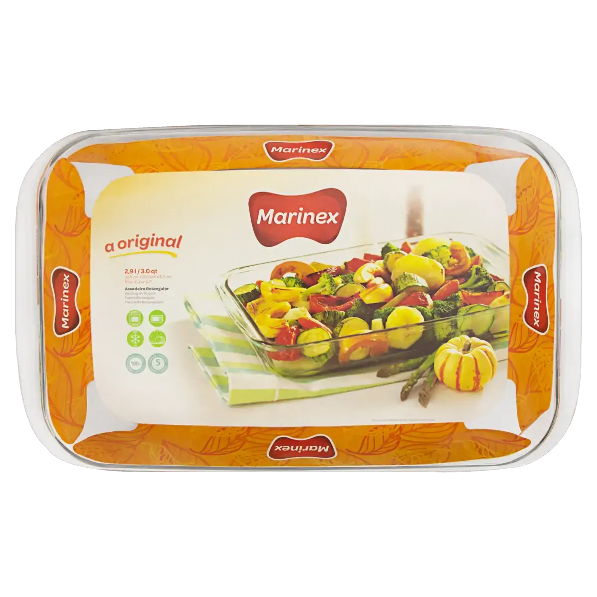 Assadeira Retangular 2,9l Marinex Grande