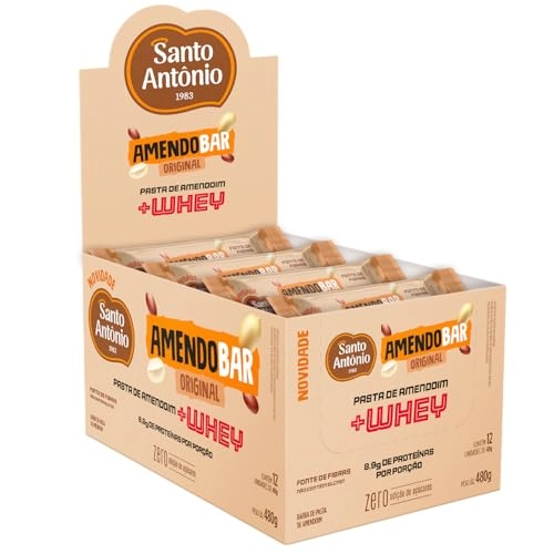 07897685920982 Amendobar Original C/ Whey Barra Display 480g 12 Un X 40g