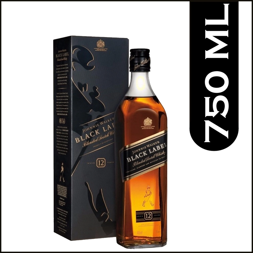 Whisky Black Label Johnnie Walker 750ml