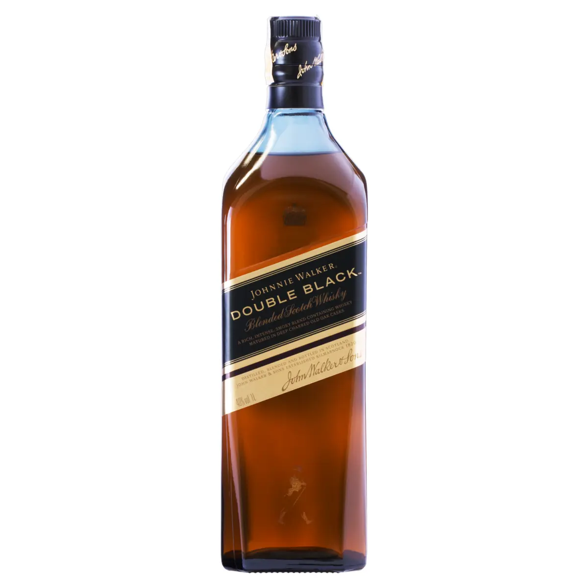 Whisky Escocês Blended Double Black Johnnie Walker Garrafa 1l