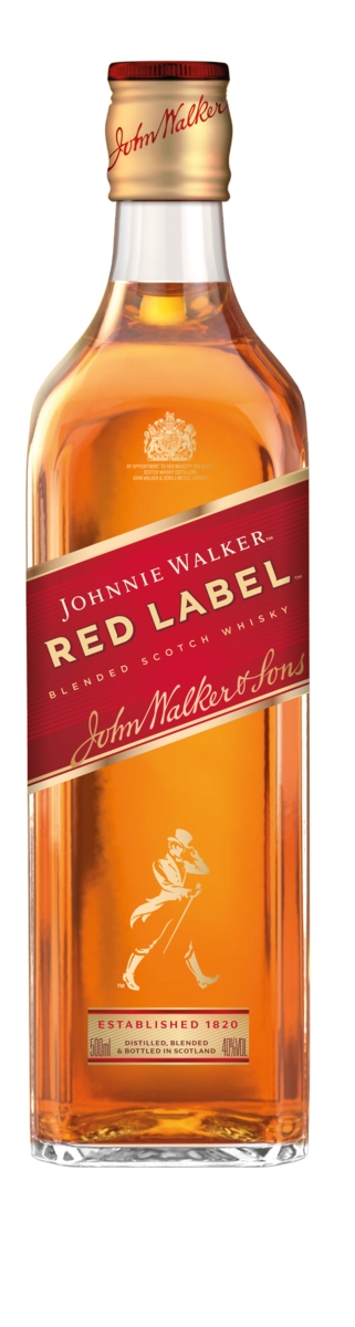 Whisky Escocês Blended Red Label Johnnie Walker Garrafa 500ml