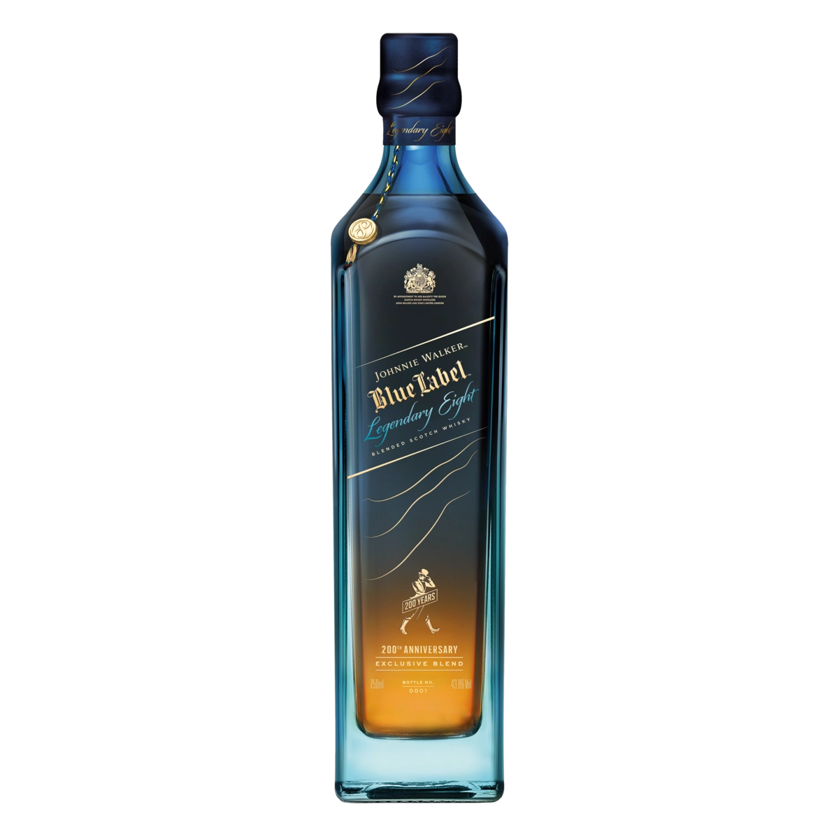 Whisky Escocês Blended Blue Label Legendary Eight Johnnie Walker Garrafa 750ml