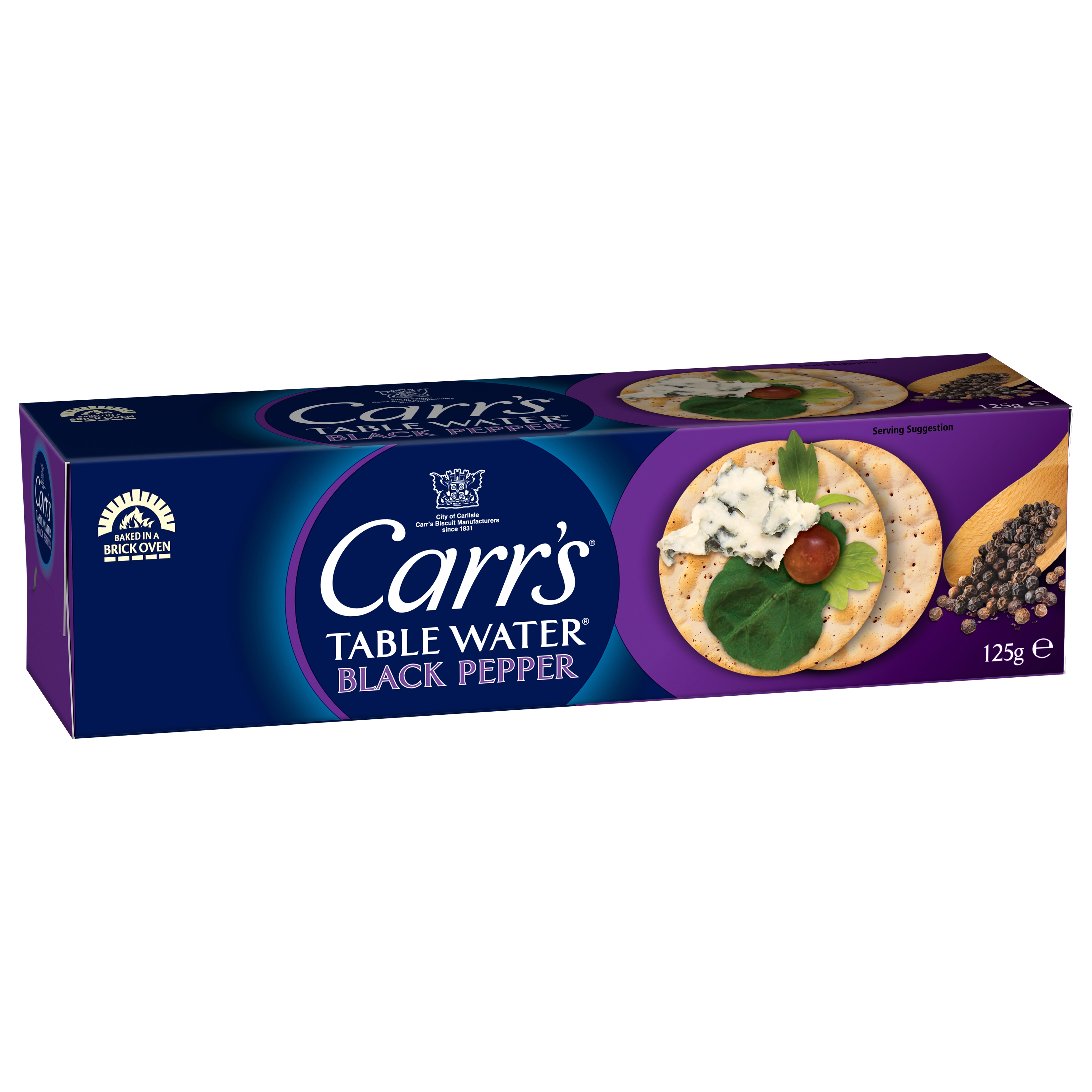 Biscoito Ingles Carr S 125g Agua Sal E Pimenta Preta