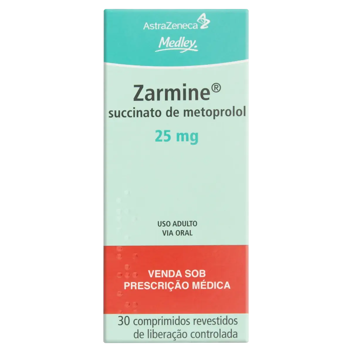 Zarmine 25mg Medley Caixa 30 Comprimidos Revestidos