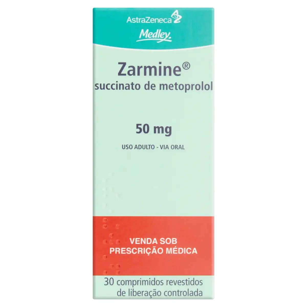 Zarmine 50mg Medley Caixa 30 Comprimidos Revestidos