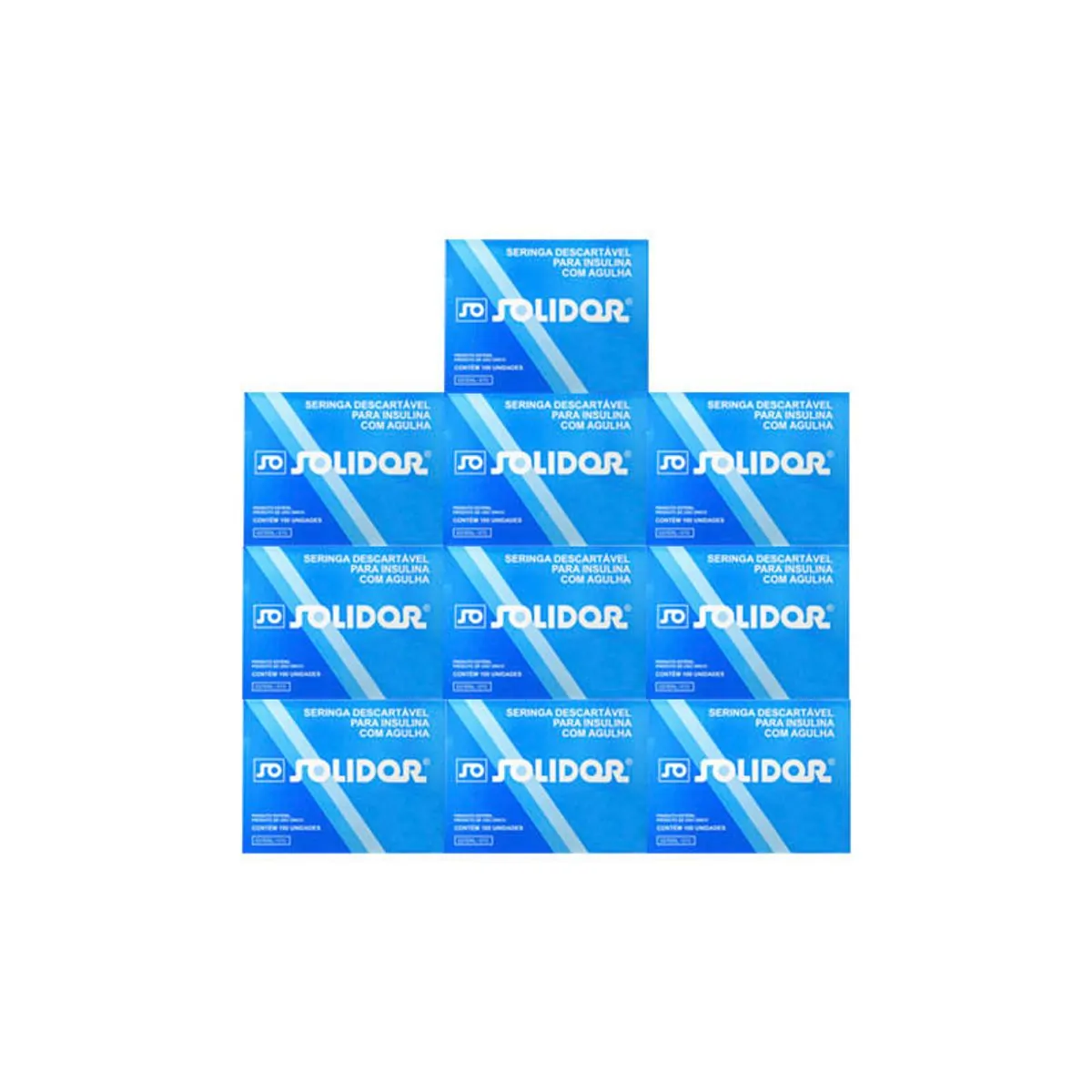 Seringa de Insulina 1 ml com Agulha 8 x 0,30mm Solidor - Promoção 10 CX COM 100 UNID