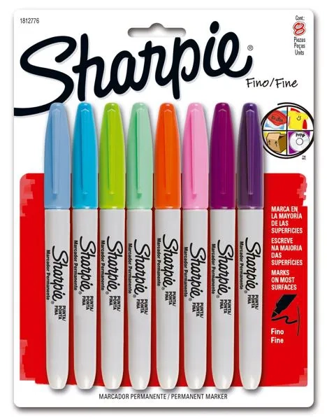 Sharpie Fino Cores Sort 8 Cores 1812776 Imex