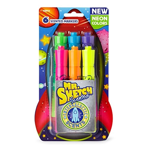Mr. Sketch Scented Markers, Intergalactic Neon, Chisel Tip