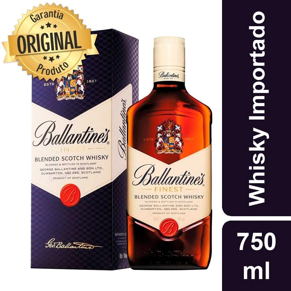 Whisky Escocês Ballantine`s Finest com Lata 750ml