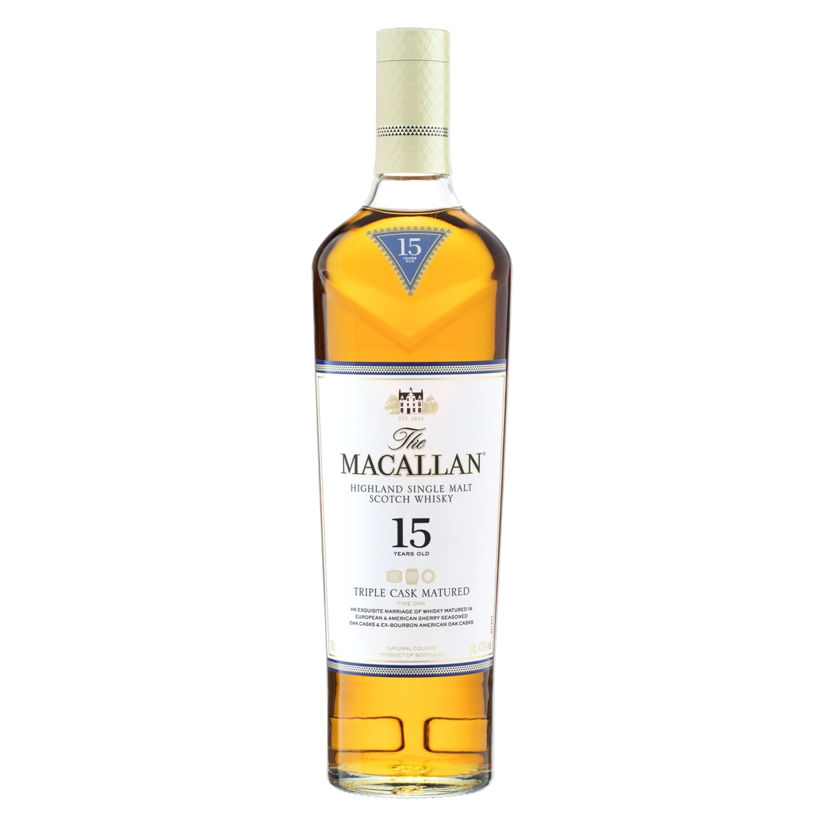 Whisky Escocês Puro Malte Triple Cask Matured The Macallan Garrafa 700ml