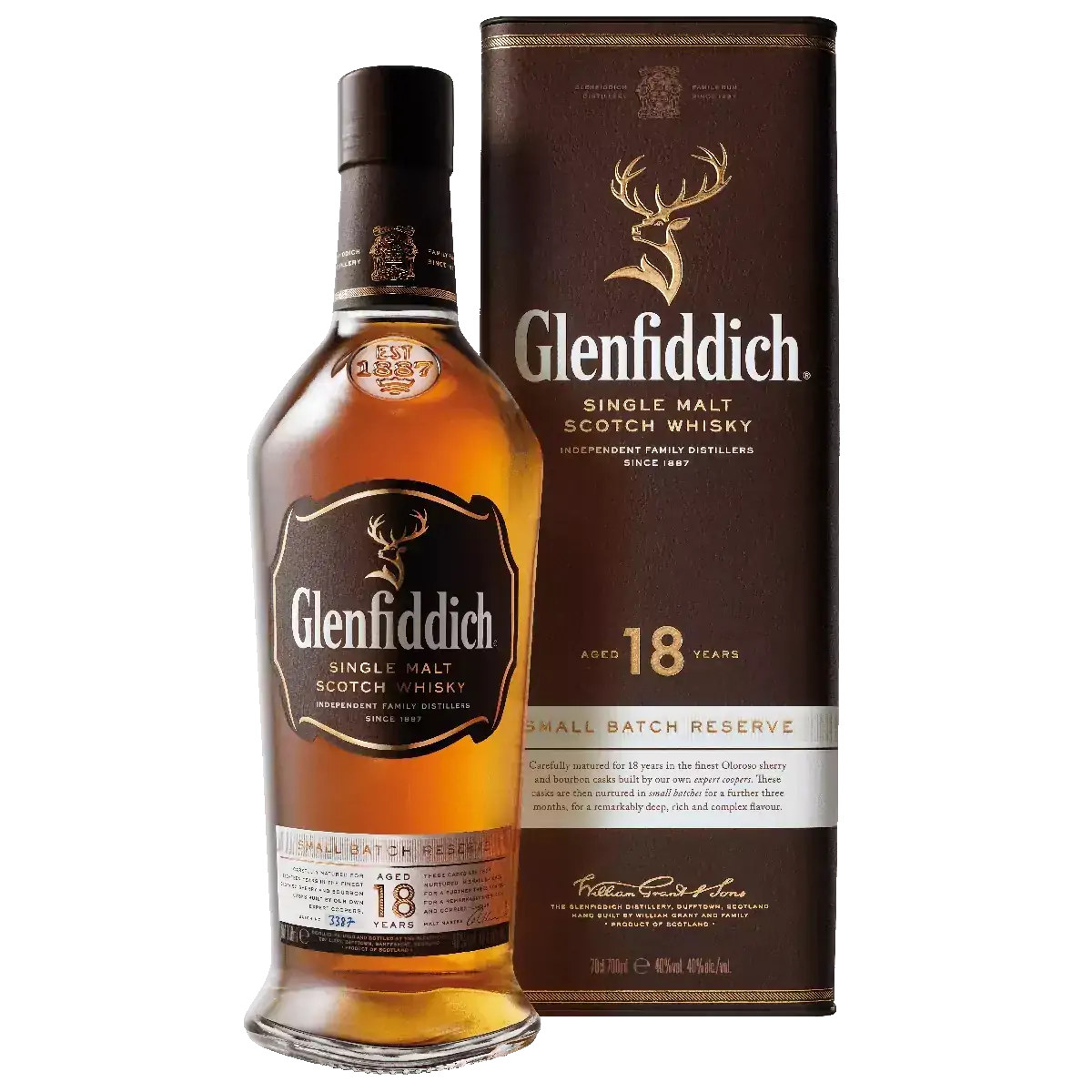 Whisky Escocês GLENFIDDICH 18 Anos Single Malte 750ml