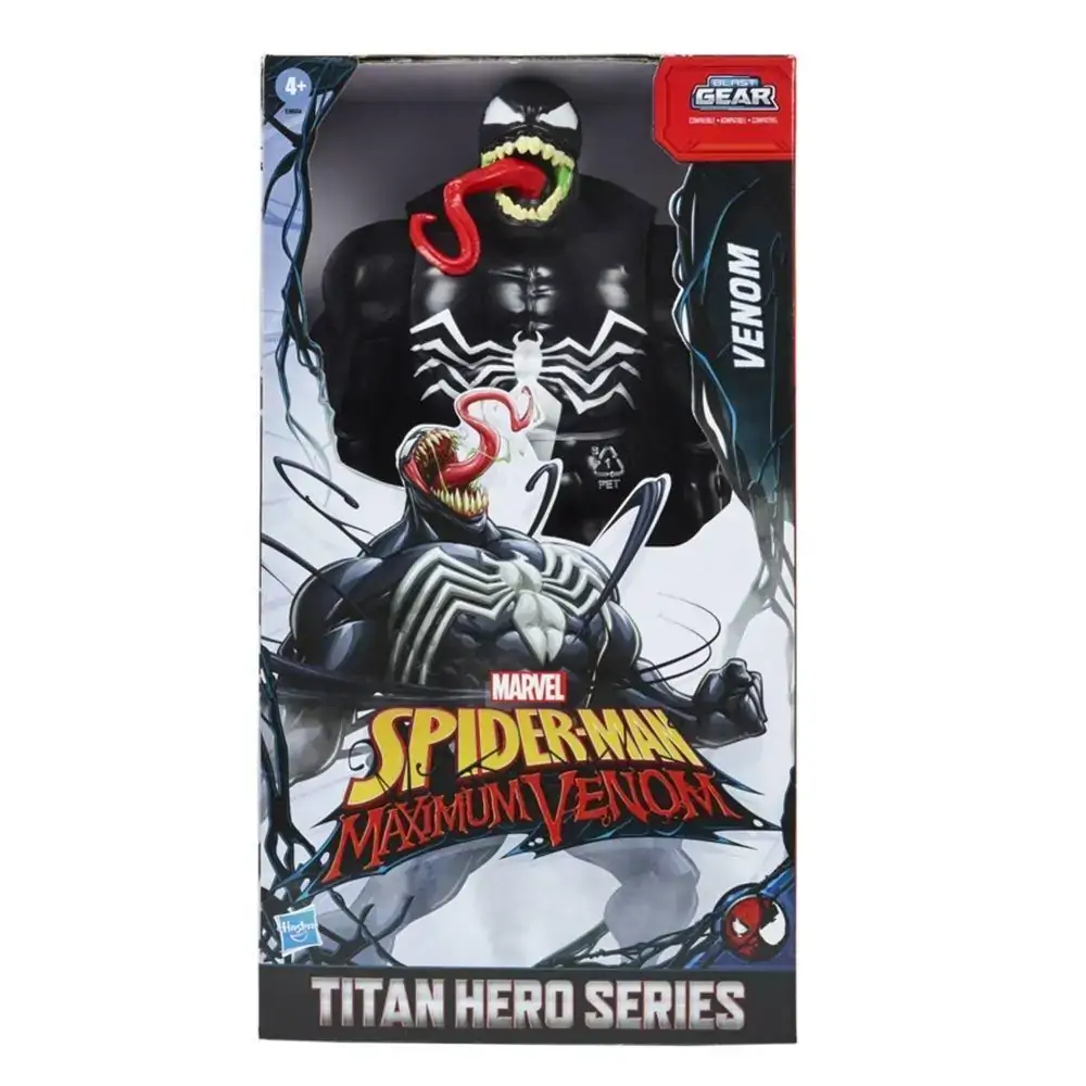 Boneco Hasbro Spiderman Maximum Venom Titan Hero Series Blast Gear Comp E8684 R