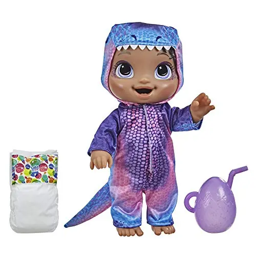 Boneca Baby Alive - Bebessauro Negra - F0935 - Hasbro