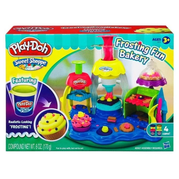 Hasbro Play Doh Frosting Fun Bakery 4 Cores