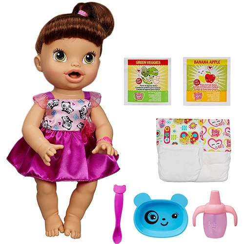 Boneca Baby Alive Hora De Comer Morena Hasbro