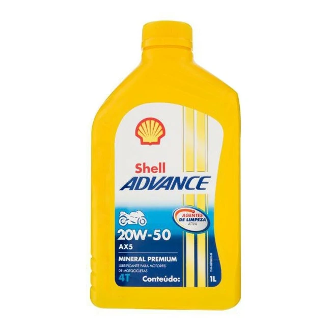 Oleo Motor Shell Advance Ax5 20w50 1l