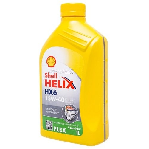Lubrificante Shell Helix Hx6 Flex 15w 40 1l