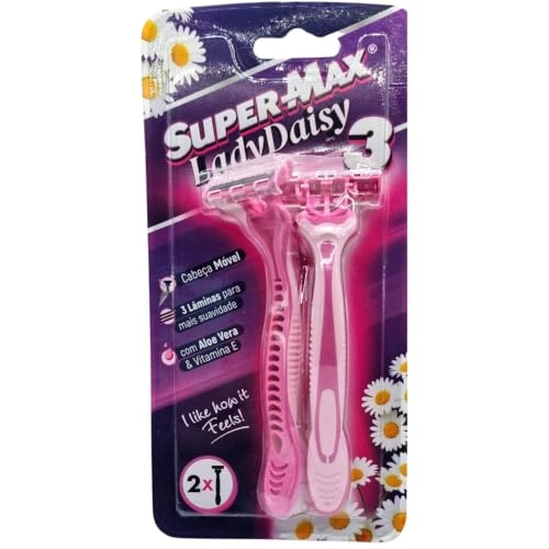 Apar Barb Supermax 3 Rosa Lamina Tripla C/2