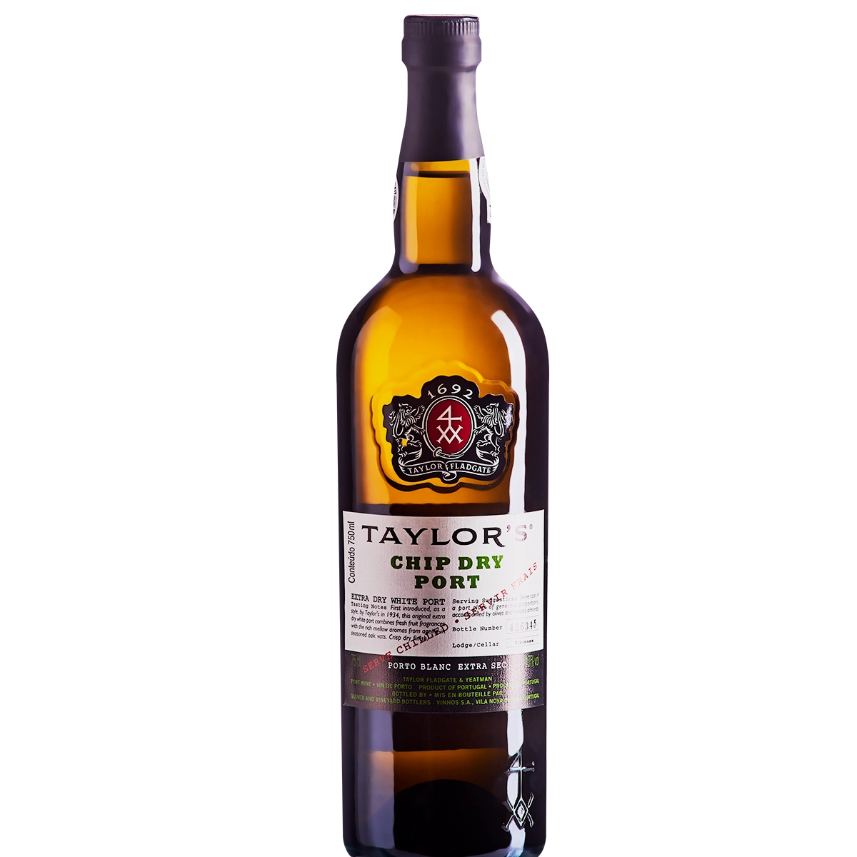 Vinho do Porto Taylors Chip Dry Port Branco Portugal Garrafa 750ml